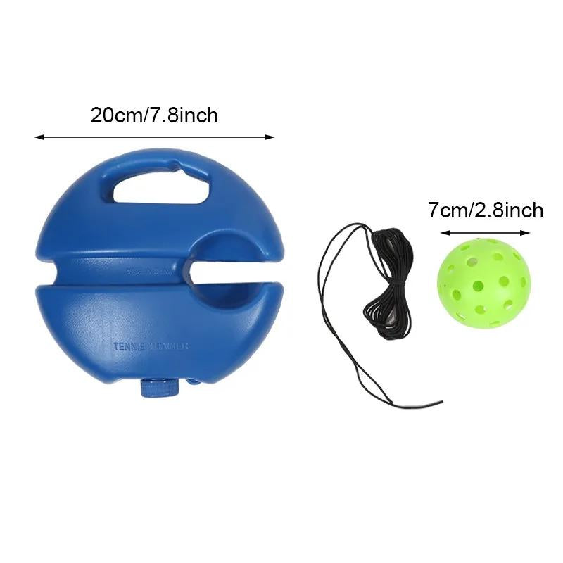 Pickleball Trainer Kit with 40-Hole Ball & Elastic Rope for Hand-Eye Coordination & Reflexes Improvement Portable Design for All Skill Levels - Training