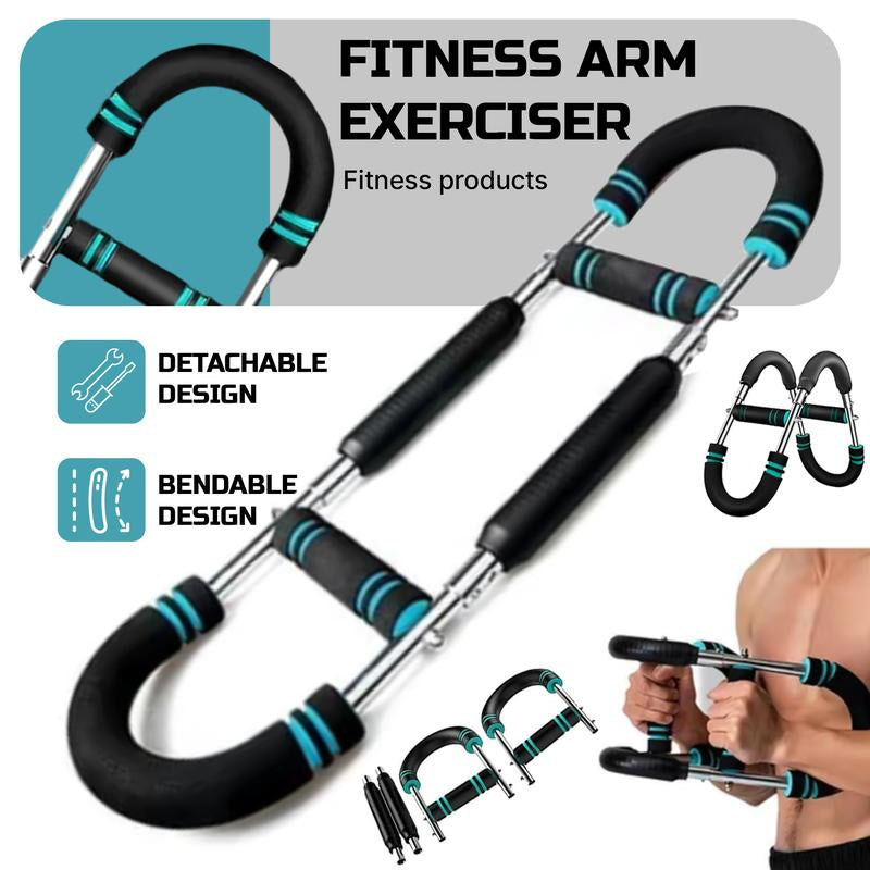 YAGUD Power Twister Bar, Arm Trainer, Adjustable 90–120Lb Resistance, Arm Chest Shoulder Trainer for Home & Gym