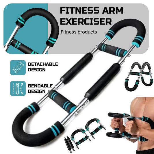 YAGUD Power Twister Bar, Arm Trainer, Adjustable 90–120Lb Resistance, Arm Chest Shoulder Trainer for Home & Gym