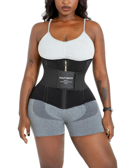 Sculpt Touch 2-In-1 Waist Trainer – Double Compression, 25 Steel Bones, Postpartum & Workout Friendly