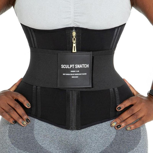 Sculpt Touch 2-In-1 Waist Trainer – Double Compression, 25 Steel Bones, Postpartum & Workout Friendly