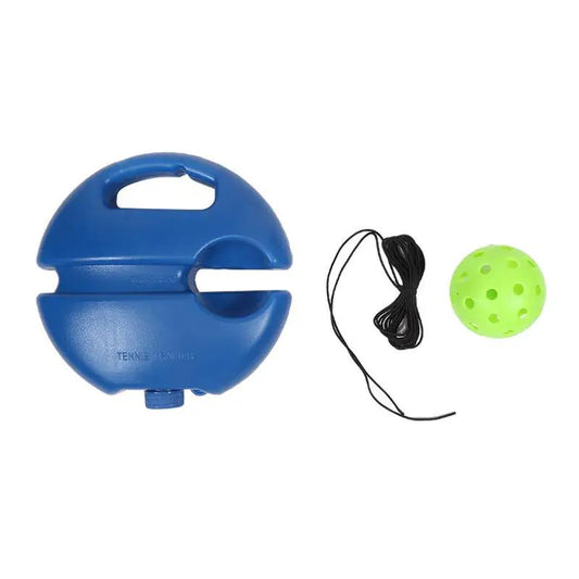 Pickleball Trainer Kit with 40-Hole Ball & Elastic Rope for Hand-Eye Coordination & Reflexes Improvement Portable Design for All Skill Levels - Training