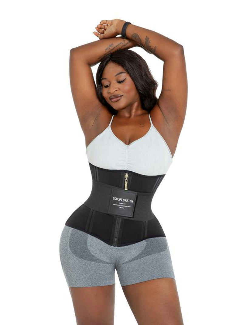Sculpt Touch 2-In-1 Waist Trainer – Double Compression, 25 Steel Bones, Postpartum & Workout Friendly