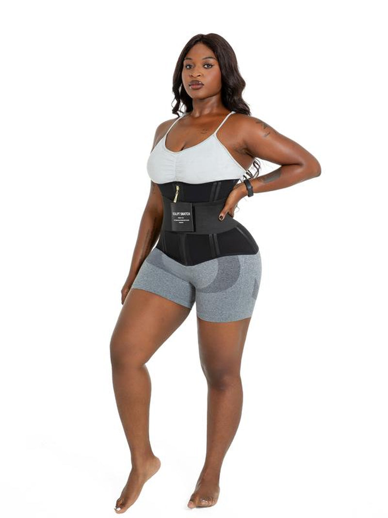 Sculpt Touch 2-In-1 Waist Trainer – Double Compression, 25 Steel Bones, Postpartum & Workout Friendly