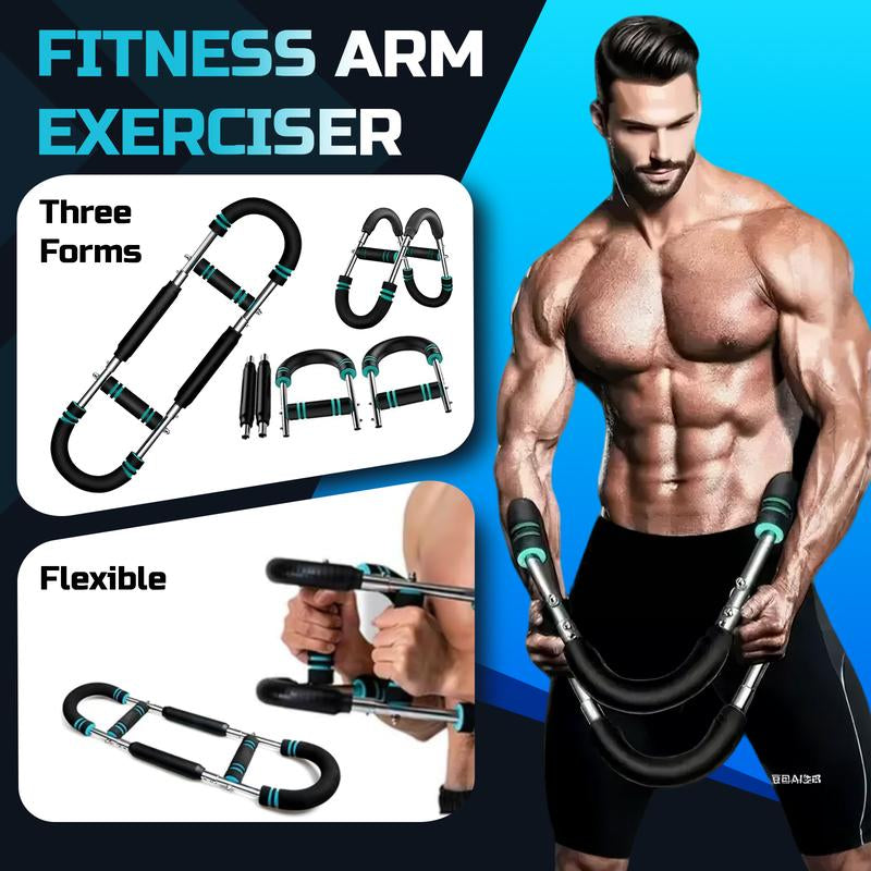 YAGUD Power Twister Bar, Arm Trainer, Adjustable 90–120Lb Resistance, Arm Chest Shoulder Trainer for Home & Gym